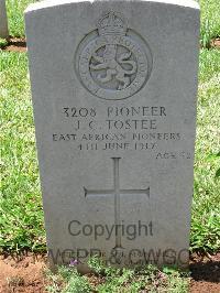 Dar Es Salaam War Cemetery - Tostee, Joseph Camille